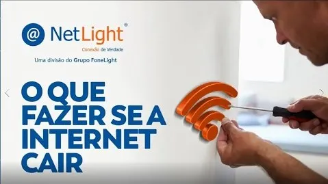 O que fazer se a internet cair?